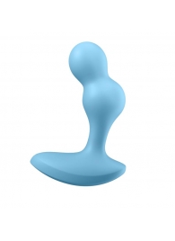 Голубой анальный вибростимулятор Deep Driver - 11,2 см. - Satisfyer - в Магнитогорске купить с доставкой