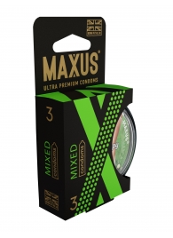 Презервативы в пластиковом кейсе MAXUS AIR Mixed - 3 шт. - Maxus - купить с доставкой в Магнитогорске