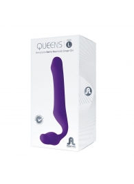 Фиолетовый безремневой страпон Queens L - Adrien Lastic - купить с доставкой в Магнитогорске