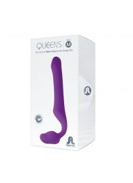 Лиловый безремневой страпон Queens M - Adrien Lastic - купить с доставкой в Магнитогорске