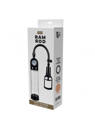 Прозрачная вакуумная помпа с манометром Deluxe Penis Pump - Dream Toys - в Магнитогорске купить с доставкой