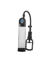 Прозрачная вакуумная помпа с манометром Deluxe Penis Pump - Dream Toys - в Магнитогорске купить с доставкой