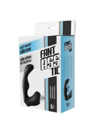 Черный вибромассажер простаты FantASStic Vibrating Prostate Massager - 11,3 см. - Dream Toys - в Магнитогорске купить с доставкой