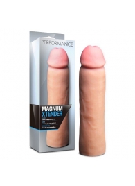Телесная фаллическая насадка на пенис Magnum Xtender - 23 см. - Blush Novelties - в Магнитогорске купить с доставкой