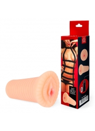 Реалистичный мастурбатор-вагина телесного цвета с вибрацией - Bior toys - в Магнитогорске купить с доставкой