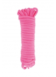 Розовая веревка для связывания Sweet Caress Rope - 10 метров - Sweet Caress - купить с доставкой в Магнитогорске