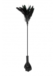Двусторонний стек-щекоталка Sweet Caress Feather Whip - 58 см. - Sweet Caress - купить с доставкой в Магнитогорске