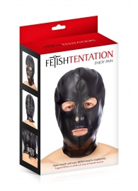 Маска-шлем с прорезями для глаз и рта - Fetish Tentation - купить с доставкой в Магнитогорске