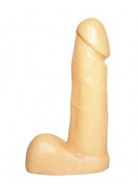 Пустотелый фаллоимитатор телесного цвета - 16,7 см. - Джага-Джага