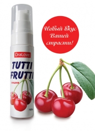 Гель-смазка Tutti-frutti с вишнёвым вкусом - 30 гр. - Биоритм - купить с доставкой в Магнитогорске