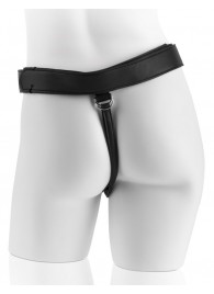 Страпон с телесной насадкой 7  Uncut with Strap on Harness - 18 см. - Pipedream - купить с доставкой в Магнитогорске