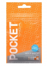 Карманный мастурбатор HEXA-BRICK - Tenga - в Магнитогорске купить с доставкой