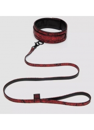 Стильный ошейник с поводком Reversible Faux Leather Collar and Lead - Fifty Shades of Grey - купить с доставкой в Магнитогорске
