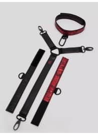 Ошейник с наручниками Reversible Faux Leather Collar and Wrist - Fifty Shades of Grey - купить с доставкой в Магнитогорске