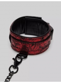 Красно-черные оковы Reversible Faux Leather Ankle Cuffs - Fifty Shades of Grey - купить с доставкой в Магнитогорске