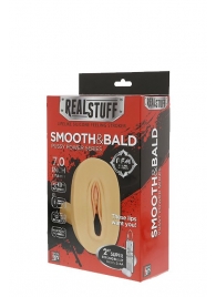 Мастурбатор-вагина с вибрацией и выносным пультом управления REALSTUFF SMOOTH   BALD - Dream Toys - в Магнитогорске купить с доставкой