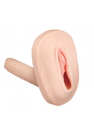 Мастурбатор-вагина с вибрацией и выносным пультом управления REALSTUFF SMOOTH   BALD - Dream Toys - в Магнитогорске купить с доставкой