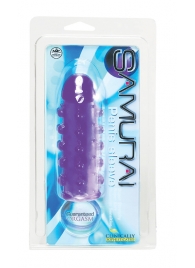 Закрытая фиолетовая насадка с пупырышками SAMURAI PENIS SLEEVE PURPLE - 14,5 см. - NMC - в Магнитогорске купить с доставкой