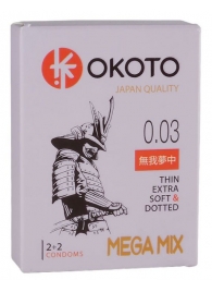 Набор из 4 презервативов OKOTO MegaMIX - Sitabella - купить с доставкой в Магнитогорске