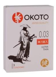 Ультратонкие презервативы OKOTO Ultra Thin - 3 шт. - Sitabella - купить с доставкой в Магнитогорске