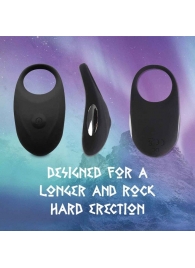 Черное эрекционное виброкольцо Thor Cockring - FeelzToys - в Магнитогорске купить с доставкой