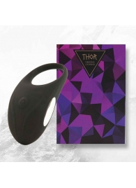Черное эрекционное виброкольцо Thor Cockring - FeelzToys - в Магнитогорске купить с доставкой