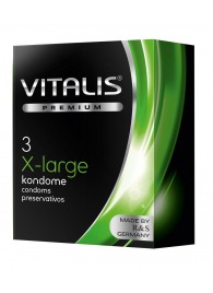 Презервативы увеличенного размера VITALIS PREMIUM x-large - 3 шт. - Vitalis - купить с доставкой в Магнитогорске