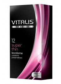 Ультратонкие презервативы VITALIS PREMIUM super thin - 12 шт. - Vitalis - купить с доставкой в Магнитогорске