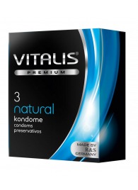 Классические презервативы VITALIS PREMIUM natural - 3 шт. - Vitalis - купить с доставкой в Магнитогорске