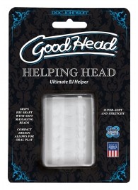 Прозрачный мастурбатор HELPING HEAD - Doc Johnson - в Магнитогорске купить с доставкой