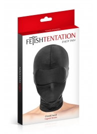 Сплошная маска-шлем с имитацией повязки для глаз - Fetish Tentation - купить с доставкой в Магнитогорске