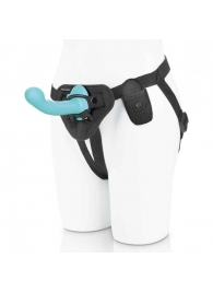 Голубая изогнутая насадка 6in Remote Control Ripple P-Spot G-Spot на черных трусиках - 16 см. - Pegasus - купить с доставкой в Магнитогорске