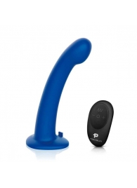 Синяя насадка Remote Control P-Spot G-Spot с черными трусиками - 20 см. - Pegasus - купить с доставкой в Магнитогорске