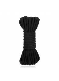 Черная хлопковая веревка для связывания Bondage Rope - 10 м. - Lux Fetish - купить с доставкой в Магнитогорске