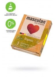 Экологически чистые презервативы Masculan Organic - 3 шт. - Masculan - купить с доставкой в Магнитогорске