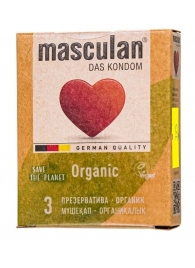 Экологически чистые презервативы Masculan Organic - 3 шт. - Masculan - купить с доставкой в Магнитогорске