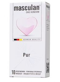 Супертонкие презервативы Masculan Pur - 10 шт. - Masculan - купить с доставкой в Магнитогорске
