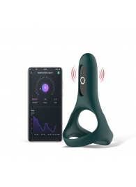Изумрудное виброкольцо Magic Motion Rise с подхватом мошонки - Magic Motion - в Магнитогорске купить с доставкой