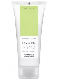 Смазка на водной основе Mixgliss Addict с ароматом цитруса - 70 мл. - Mixgliss - купить с доставкой в Магнитогорске