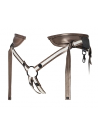 Бронзовый пояс для насадок Desirous Harness - Strap-on-me - купить с доставкой в Магнитогорске