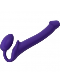 Фиолетовый безремневой страпон Silicone Bendable Strap-On - size M - Strap-on-me - купить с доставкой в Магнитогорске