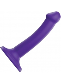 Фиолетовый фаллоимитатор-насадка Strap-On-Me Dildo Dual Density size S - 17 см. - Strap-on-me - купить с доставкой в Магнитогорске
