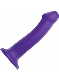 Фиолетовый фаллоимитатор-насадка Strap-On-Me Dildo Dual Density size L - 19 см. - Strap-on-me - купить с доставкой в Магнитогорске