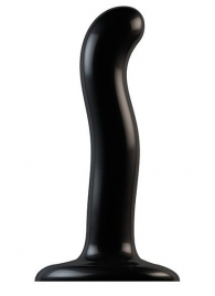 Черный фаллоимитатор-насадка Strap-On-Me P G spot Dildo size S - 16,4 см. - Strap-on-me - купить с доставкой в Магнитогорске