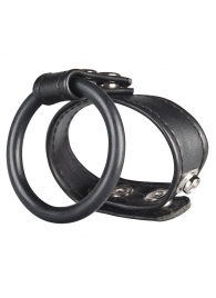 Двойное кольцо выносливости на пенис DUAL STAMINA RING - BlueLine - в Магнитогорске купить с доставкой