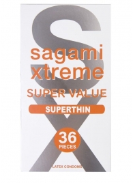 Ультратонкие презервативы Sagami Xtreme Superthin - 36 шт. - Sagami - купить с доставкой в Магнитогорске