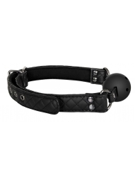 Черный кляп-шарик BALL GAG DIAMOND - Dream Toys - купить с доставкой в Магнитогорске
