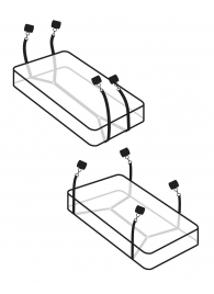 Фиксаторы для кровати WRAPAROUND MATTRESS RESTRAIN - Pipedream - купить с доставкой в Магнитогорске