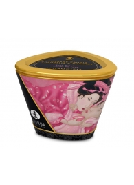 Массажная свеча Rose Petals с ароматом розы - 170 мл. - Shunga - купить с доставкой в Магнитогорске