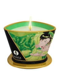 Массажная свеча Exotic Green Tea с ароматом зелёного чая - 170 мл. - Shunga - купить с доставкой в Магнитогорске